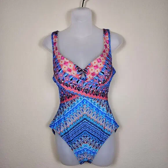 Miraclesuit Escape Casablanca Womens Swimsuit One Piece Slimming Padded Wire 12